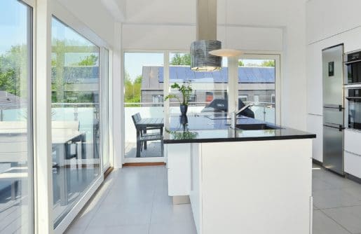 Sliding Doors and Windows in Kitchen