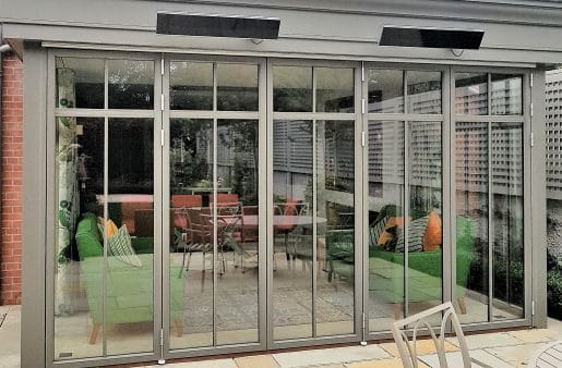 BiFold Doors Quartz Grey