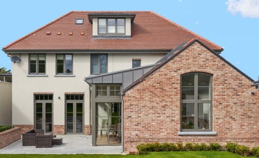 House with new aluclad windows and doors